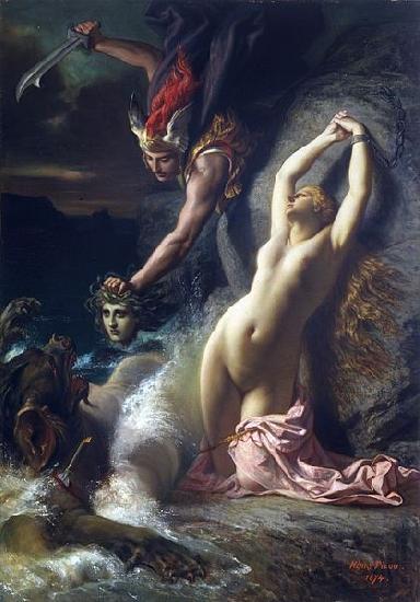 Henri-Pierre Picou Andromeda Chained to a Rock France oil painting art